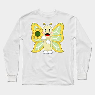 Butterfly Flower Long Sleeve T-Shirt